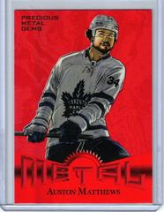 Auston Matthews [Precious Metal Gems Red] #140 Hockey Cards 2022 Skybox Metal Universe Prices