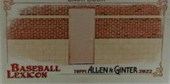 Back Door Baseball Cards 2022 Topps Allen & Ginter Mini Lexicon Prices