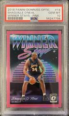 Shaquille O'Neal [Pink] Basketball Cards 2018 Panini Donruss Optic Winner Stays Prices