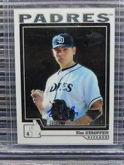 Tim Stauffer [Autograph Refractor] Baseball Cards 2004 Topps Chrome Prices