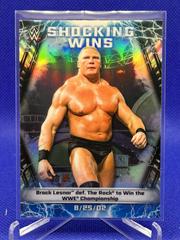 Brock Lesnar Wrestling Cards 2020 Topps WWE Chrome Shocking Wins Prices