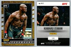 Kamaru Usman [Gold] #P17 Ufc Cards 2022 Panini Instant UFC Paramount Prices