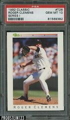 Roger Clemens [Series I] #T26 Baseball Cards 1992 Classic Prices