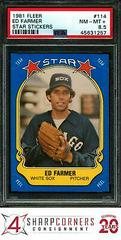 Ed Farmer Baseball Cards 1981 Fleer Star Stickers Prices