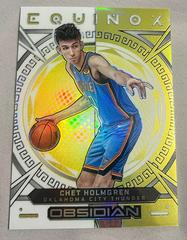 Chet Holmgren [Yellow] #7 Basketball Cards 2022 Panini Obsidian Equinox Prices