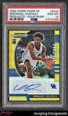 Immanuel Quickley [Gold Prizm] Basketball Cards 2020 Panini Prizm Rookie Signatures Prices