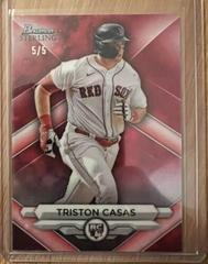 Triston Casas [Red] #2 Baseball Cards 2023 Bowman Prices