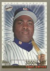 Tony Gwynn [Magic Moments 3000th Hit] Baseball Cards 2000 Topps Prices