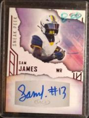 Sam James [Red] #SPA-SJ Football Cards 2023 Sage Sneak Peek Autographs Prices