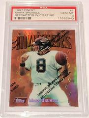 Mark Brunell [Refractor w/ Coating] Football Cards 1997 Topps Finest Prices