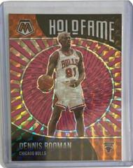 Dennis Rodman [Pink Fluorescent] #8 Basketball Cards 2020 Panini Mosaic HoloFame Prices