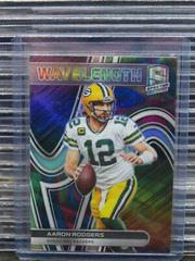 Aaron Rodgers [Neon Marble] #WVE-6 Football Cards 2022 Panini Spectra Wavelength Prices