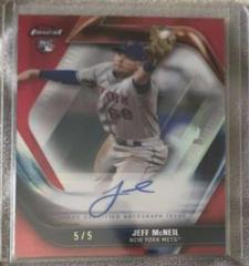 Jeff McNeil [Red Refractor] #FA-JMC Baseball Cards 2019 Topps Finest Autographs Prices