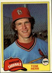Tom Herr #266 Baseball Cards 1981 Topps Prices