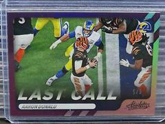 Aaron Donald [Spectrum Purple] #LC-16 Football Cards 2022 Panini Absolute Last Call Prices