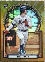 Brett Baty [Gold] Baseball Cards 2023 Bowman Chrome Rookie of the Year Favorites Prices