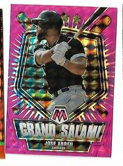 Jose Abreu [Pink Fluorescent] Baseball Cards 2022 Panini Mosaic Grand Salami Prices
