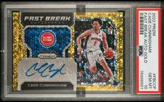 Cade Cunningham [Gold] #FB-CCP Basketball Cards 2022 Panini Prizm Fast Break Autographs Prices