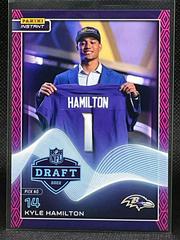 Kyle Hamilton [Purple & Pink] #12 Football Cards 2022 Panini Instant Draft Night Prices