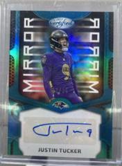 Justin Tucker [Teal] #MS11 Football Cards 2023 Panini Certified Mirror Signatures Prices