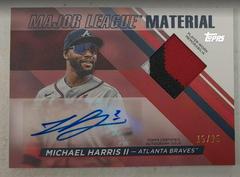 Michael Harris II [Red] #MLMA-MH Baseball Cards 2024 Topps Major League Material Autograph Prices
