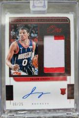 Jalen Green [Red] Basketball Cards 2021 Panini One and One Rookie Autographs Prices