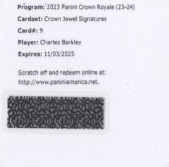 Charles Barkley #9 Basketball Cards 2023 Panini Crown Royale Jewel Signature Prices