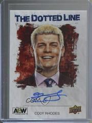 Cody Rhodes Wrestling Cards 2021 Upper Deck AEW The Dotted Line Autographs Prices