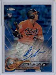 Anthony Santander [Blue Wave Refractor] #RA-ANS Baseball Cards 2018 Topps Chrome Rookie Autograph Prices