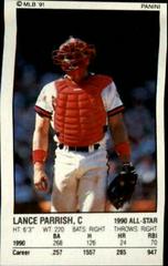 Lance Parrish #133 Baseball Cards 1991 Panini Stickers Prices