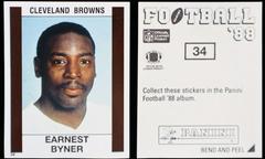 Earnest Byner Football Cards 1988 Panini Sticker Prices