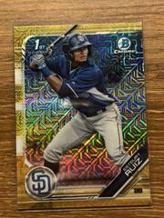 Esteury Ruiz [Gold Refractor] #89 Baseball Cards 2019 Bowman Mega Box Chrome Prices