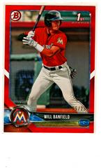 Will Banfield [Orange] Baseball Cards 2018 Bowman Draft Prices