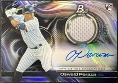 Oswald Peraza Baseball Cards 2023 Bowman Platinum Pieces Autograph Relics Prices