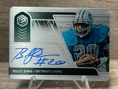 Billy Sims Football Cards 2021 Panini Elements Steel Signatures Prices