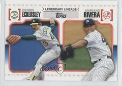 Dennis Eckersley, Mariano Rivera Baseball Cards 2010 Topps Legendary Lineage Prices