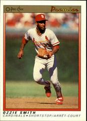 Ozzie Smith #112 Baseball Cards 1991 O Pee Chee Premier Prices
