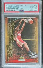 LeBron James #37 Basketball Cards 2003 UD Collectibles Freshman Season Prices