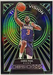 Chris Paul [Green] #15 Basketball Cards 2021 Panini Obsidian Tunnel Vision Prices