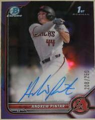 Andrew Pintar [Purple] Baseball Cards 2022 Bowman Draft Chrome Autographs Prices