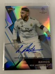 Sergio Ramos [Autograph Red Wave Refractor] #2 Soccer Cards 2018 Finest UEFA Champions League Prices