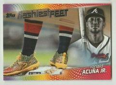 Ronald Acuna Jr. [Gold] Baseball Cards 2022 Topps Flashiest Feet Prices