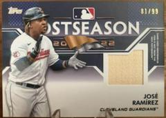 Jose Ramirez Baseball Cards 2023 Topps Postseason Performance Relics Prices