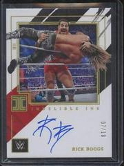 Rick Boogs [Holo Gold] Wrestling Cards 2022 Panini Impeccable WWE Indelible Ink Autographs Prices