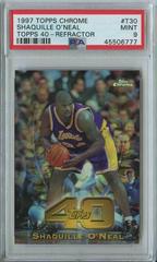 Shaquille O'Neal [Refractor] #T30 Basketball Cards 1997 Topps Chrome Topps 40 Prices
