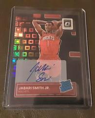 Jabari Smith Jr. [Signature Black Pandora] #240 Basketball Cards 2022 Panini Donruss Optic Prices