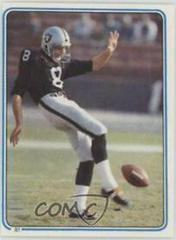 Ray Guy Football Cards 1983 Topps Stickers Prices