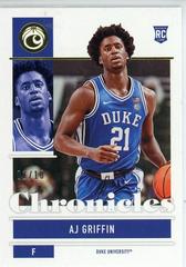 AJ Griffin [Gold] Basketball Cards 2022 Panini Chronicles Draft Picks Prices