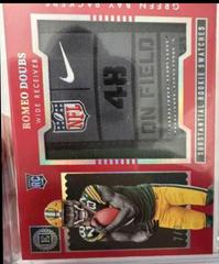 Romeo Doubs [Ruby] #SS-29 Football Cards 2022 Panini Encased Substantial Rookie Swatches Prices
