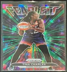 Tina Charles [Green Ice] #4 Basketball Cards 2022 Panini Prizm WNBA Fearless Prices